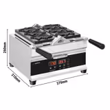 Professional tartlet machine - 1.6 kW - incl. tartlet mould: 3x Taiyaki fish