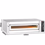 Elektrikli Pizza Fırını - Taş tabanlı - 30 cm x 6 Pizza Kapasiteli - Manuel - maks. 450°C