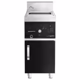 Commercial Electric Pasta Cooker - Single Tank - Freestanding - 26L - 6kW - with Drain Tap - on Cupboard Base - 1-Door