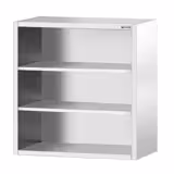 Zidni viseći ormarić od nehrđajućeg čelika PREMIUM - 800x400 mm - Bez kliznih vrata - 1000 mm visine