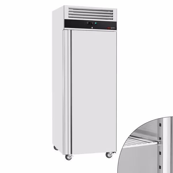 Hladnjak nehrđajući čelik (inox) ECO - GN 2/1 - 740 mm - 440 l - od -2 °C do +8 °C - s 1 vrata - ventilirano hlađenje, automatsko odmrzavanje