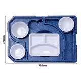 (10 adet) THERMO FUTURE BOX | Thermobox DINNER +3 - Mavi