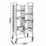 Tablettwagen - doppelt - für 32 Tabletts GN 1/1
