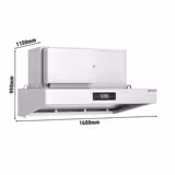 Hotte aspirante hybride - 1600 mm - efficacité de purification de l’air de 98 % - avec Smart Touch - LED