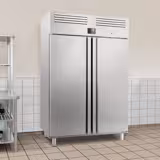 Upright Freezer Stainless steel PREMIUM PLUS - GN 2/1 - 1240L - with 2 doors