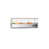 Kühlaufsatzvitrine ECO - 1200x335mm - 5x GN 1/4