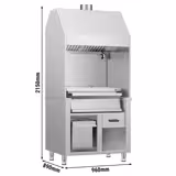 Charcoal Grill - 960mm - 2 grill grates