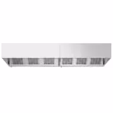 Cappa cubica professionale con motore - 3400mm - con filtri a labirinto e plafoniera LED