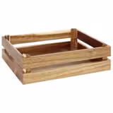 Cassetta in legno - SUPERBOX - Rettangolare - 350x290mm - Altezza: 105mm - compatibile con GN 1/2
