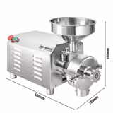 Profesyonel Elektrikli Tahıl Değirmeni - 50kg/saat - Kademesiz öğütme kalınlığı ayarı - 1500 dev/dak (rpm)