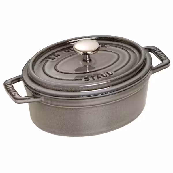 STAUB | LA COCOTTE - Kookpot - Ovaal - 150mm - Gietijzer - Grafietgrijs