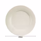 (12 stuks) SEMPRE - Bord - plat - porselein - 230x230mm - crème