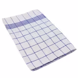 (10 pcs) Tea towel made of Linen‑cotton Checked - 50x70cm - Blue checked
