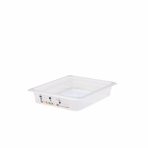 (6 stuks) CAMBRO | SafeTrak - Polypropyleen bakjes GN 1/2 - Melkachtig - Hoogte: 65mm