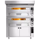 Commercial Gas Pizza Ovens Twin Pack – Ø33 cm pizzas - Manual - 370°C - With hood & 6-tray proofer