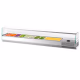Countertop Prep Well / Refrigerated Topping Unit PREMIUM PLUS - 2300x353mm - 11x GN 1/4