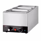 Elektrische bain-marie - 1,2 kW - 1x GN 1/1 met 200mm hoogte - met aftapkraan