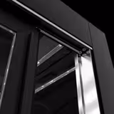 Koel- & Gebaksvitrine - 780 liter - 1610mm - dubbel glas - schuifdeuren - met 2 schappen - zwart - NL
