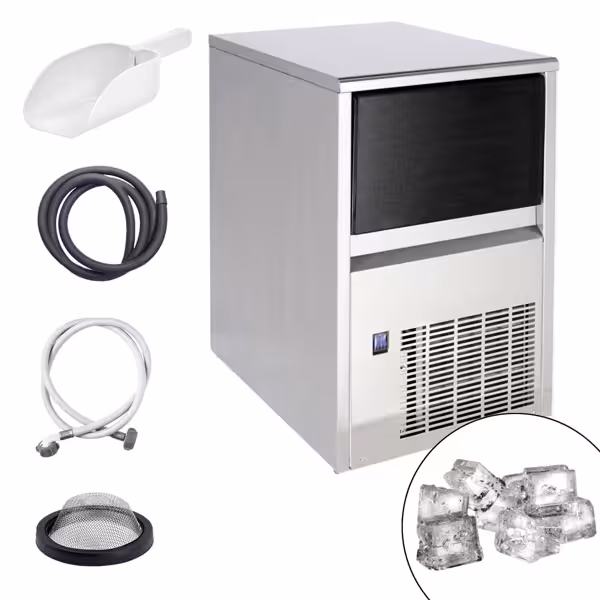 Commercial Ice Machine - Cube - 23kg/24h - with Storage Bin