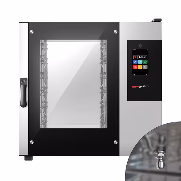 Bakkerij-Combisteamer - Elektrisch-Combisteamer - Touch - touchscreen - 6x 600x400 - incl. wassysteem