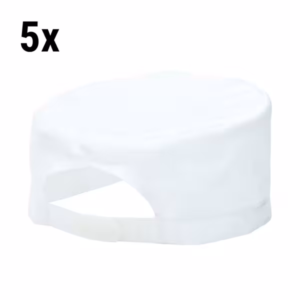 (5 stuks) Koksmuts - wit