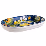 (6 stuks) kom - MEDITERRANEAN - Melamine - 0,2l - 182x115mm - Diepte: 30mm - Bont