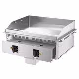 Plancha électrique - plaque acier - 9,0 kW - Lisse - Surface de cuisson : 744x484mm