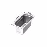 Récipients en acier inoxydable GN 1/3 - perforés - Hauteur : 150mm