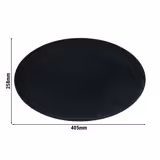 (2 sztuki) SELTMANN WEIDEN | Talerz coupe – 400 x 255 mm – czarna