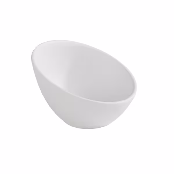 (6 stuks) Dompelbakjes - ZEN - Melamine - 80 ml - Ø 100mm - Wit