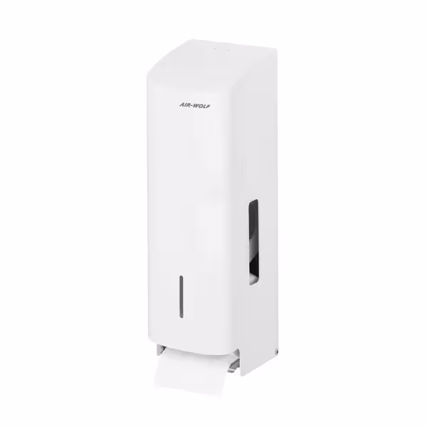 AIR-WOLF | WC papierdispenser - voor 3 huishoudrollen - RVS - Wit