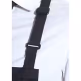 (6 kpl) KARLOWSKY | Esiliina Basic taskuilla - Musta