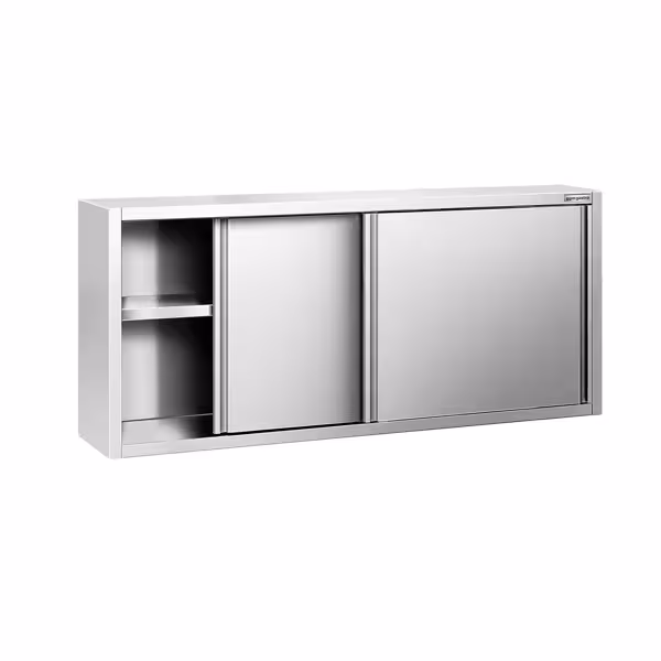 RVS wandkast PREMIUM - 1800x400x800mm - met schuifdeuren