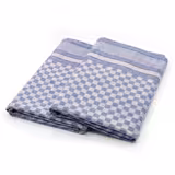 (200 stuks) Vaatdoek van katoen - 50x100cm - blauw geruit