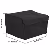 (5 pcs) Pizza Bag / Insulated Bag - each 8 pizza boxes 400x400mm - Black