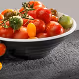 (6 stycken) Skål - HALFTONE – Melamin – 0,65 liter – Ø 165 mm – Svart