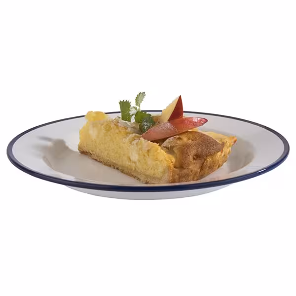 (6 Stück) Teller - ENAMEL LOOK - Melamin - Ø 245mm, H: 25mm