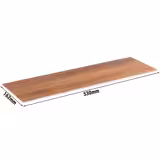 (6 stuks) GN dienblad 2/4 - CRAZY WOOD - Melamine - Hoogte: 10mm