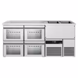 Direct Draw Beer Dispenser / Kegerator PREMIUM - 1950x700mm - 4 Drawers