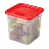 (6 db) CAMBRO | CAMSQUARES® - Tartály - 7,6 liter - Átlátszó