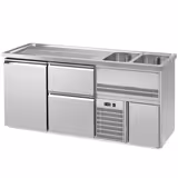 Barkylbänk PREMIUM PLUS - 1950x700 mm - 1 dörr & 2 lådor