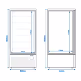 Abbattitore-surgelatore professionale - Pannello touch - 350L - 15 teglie GN 1/1