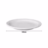 (6 db) BUDGETLINE | Mammoet - Lapostányér - porcelán - Ø 16 cm - fehér