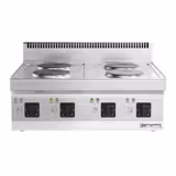 Cucina elettrica professionale - MARIO 600 - 600x600x430mm - 8,0 kW - 4 piastre tonde - da banco