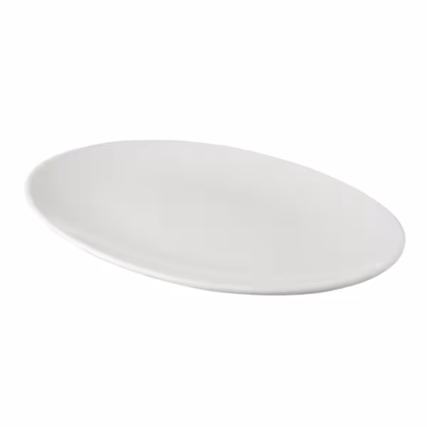 (4 pcs) WHITE DELIGHT | Plate - Porcelain - 300x215mm - White