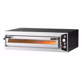 Elektrisk pizzaugn (el‑däck/box) - med chamottesten - 1340x920 mm - 6 x Ø 35 cm - 1‑däck - upp till 450 °C - Manuell - påbyggnadsbar