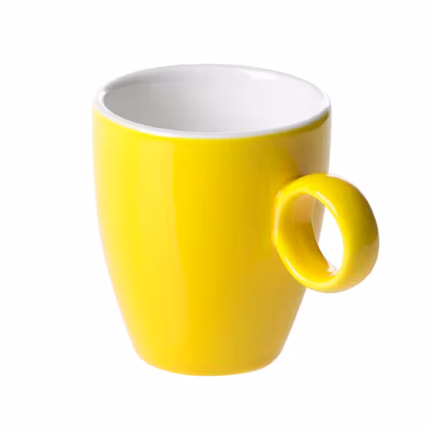 (6 stuks) BART COLOUR CAFE - Espressokopje - 65ml - Geel