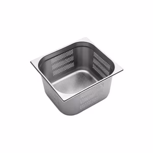 Conteneur GN 2/3 en acier inoxydable - perforé - Hauteur : 200 mm