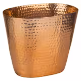 Secchiello per vino - Alluminio - 2.1L - Ø 205mm - Altezza: 170mm - Rame - con superficie martellata