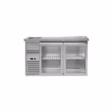 Pivski štand Premium PLUS - 1550x700 mm - 2 staklena vrata 